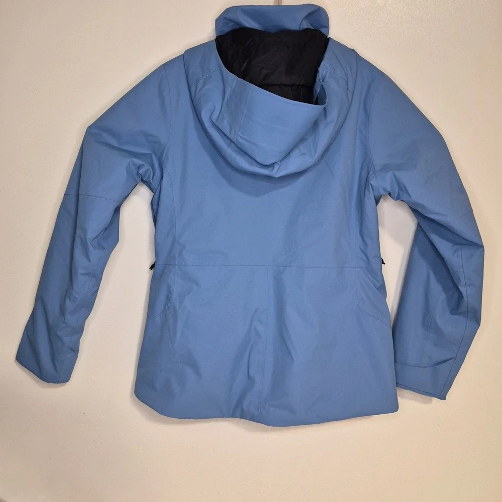 Mountain Hardwear Firefall Insulated Parka Womens S Blue Dry.Q Waterproof Jacket